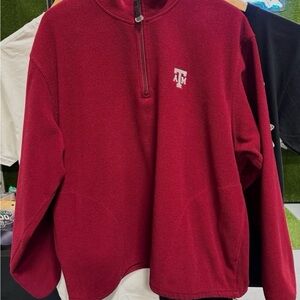 Texas A&M Quarter Zip Size Large